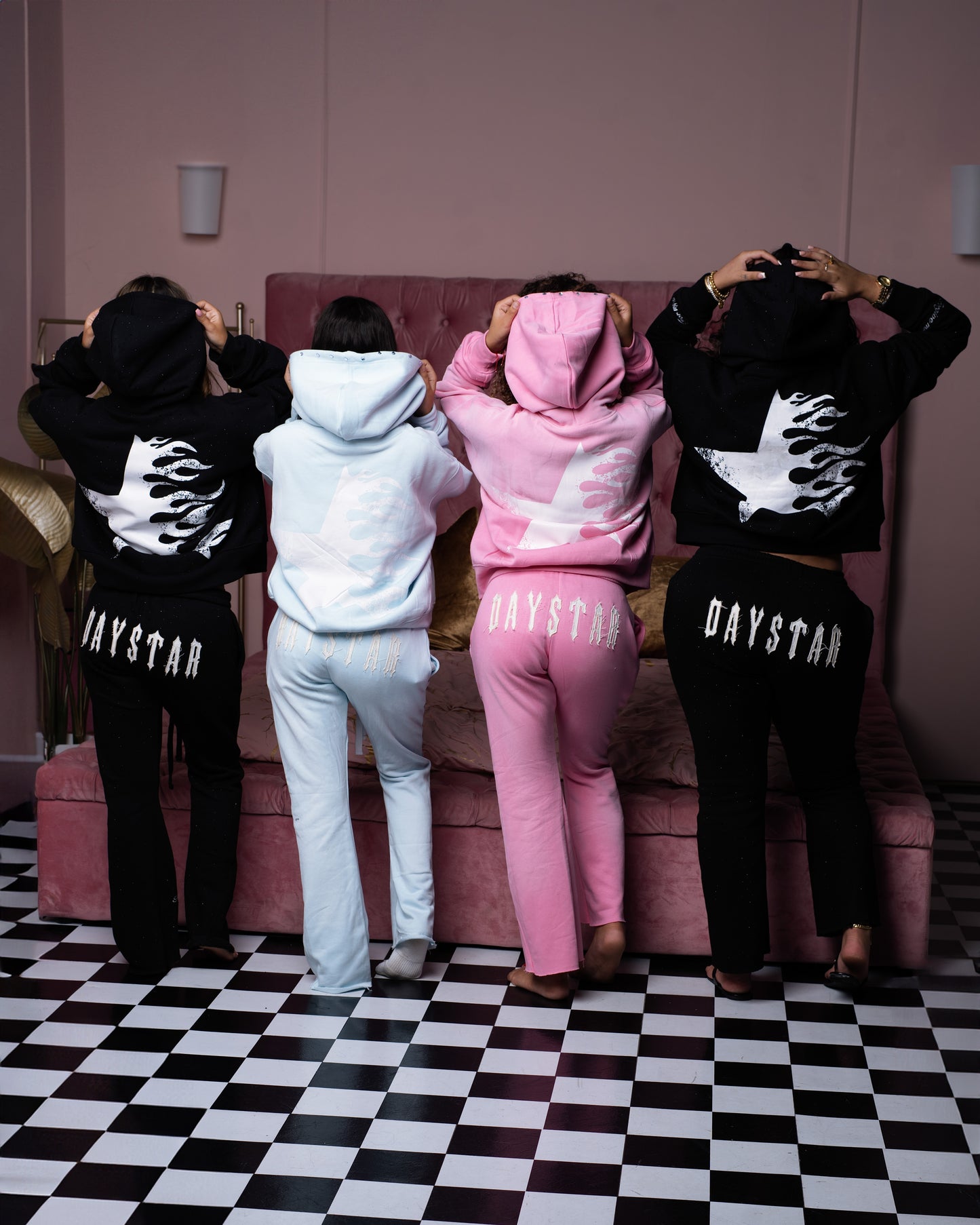WOMENS PINK HOODIE