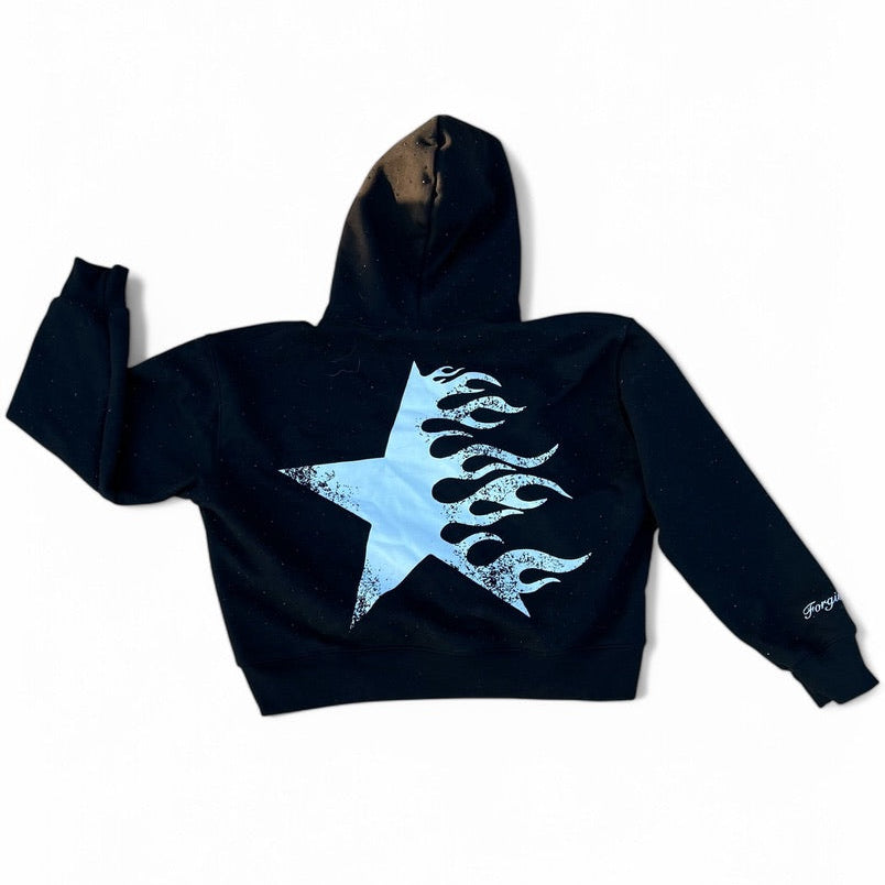 DAYSTAR BLACK RHINESTONE HOODIE